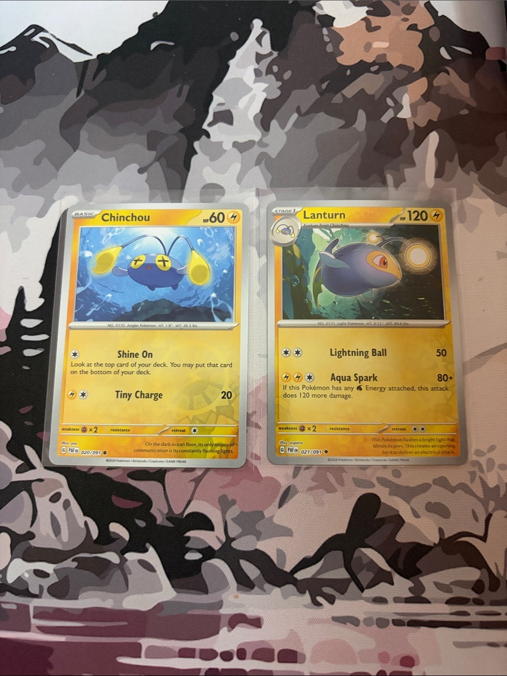 Chinchou & Lanturn Pokémon Evolution Card Lot Reverse Holo | 2 Cards ✨5/$25✨